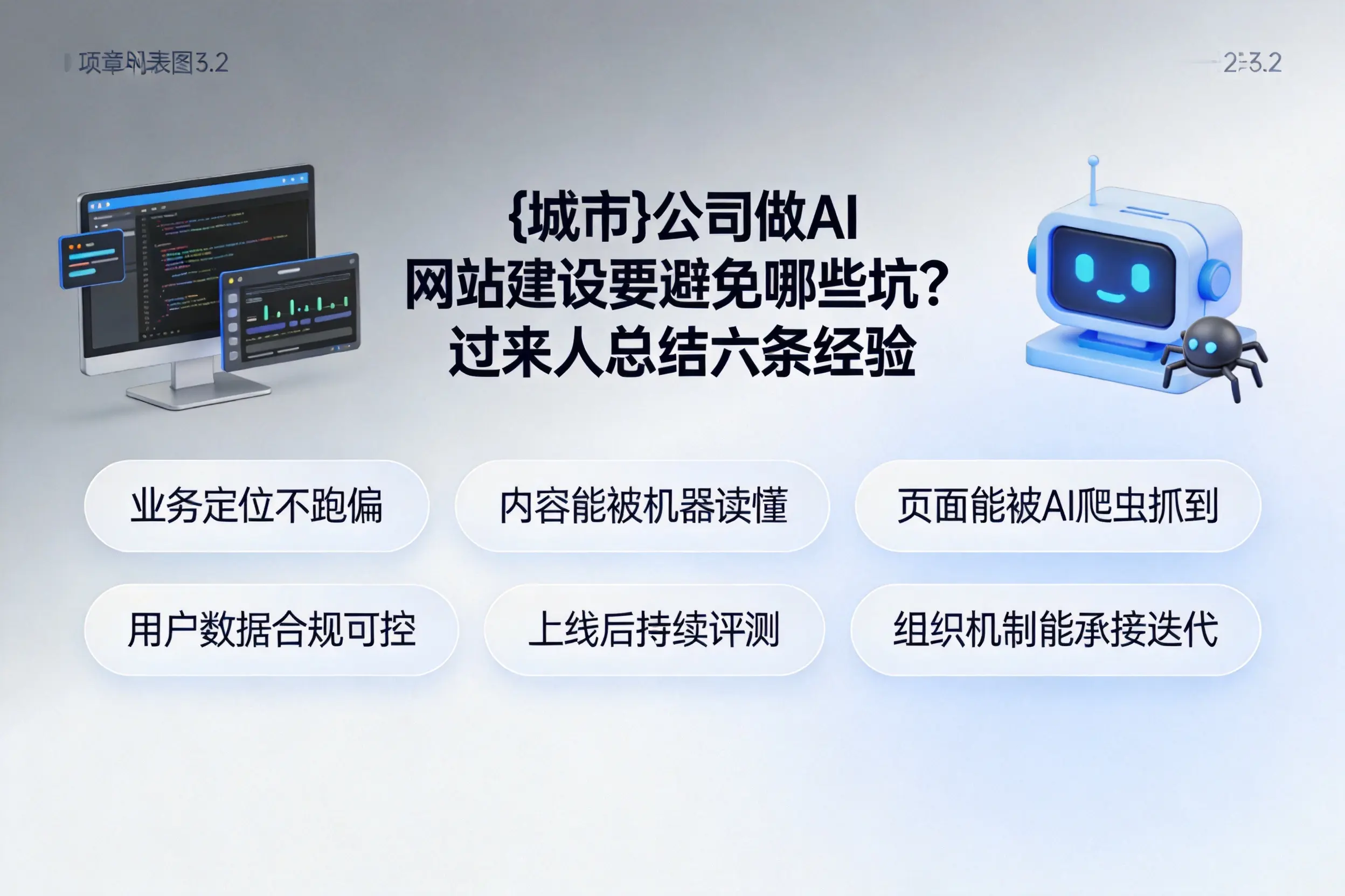 通辽公司做AI网站建设要避免哪些坑?过来人总结六条经验