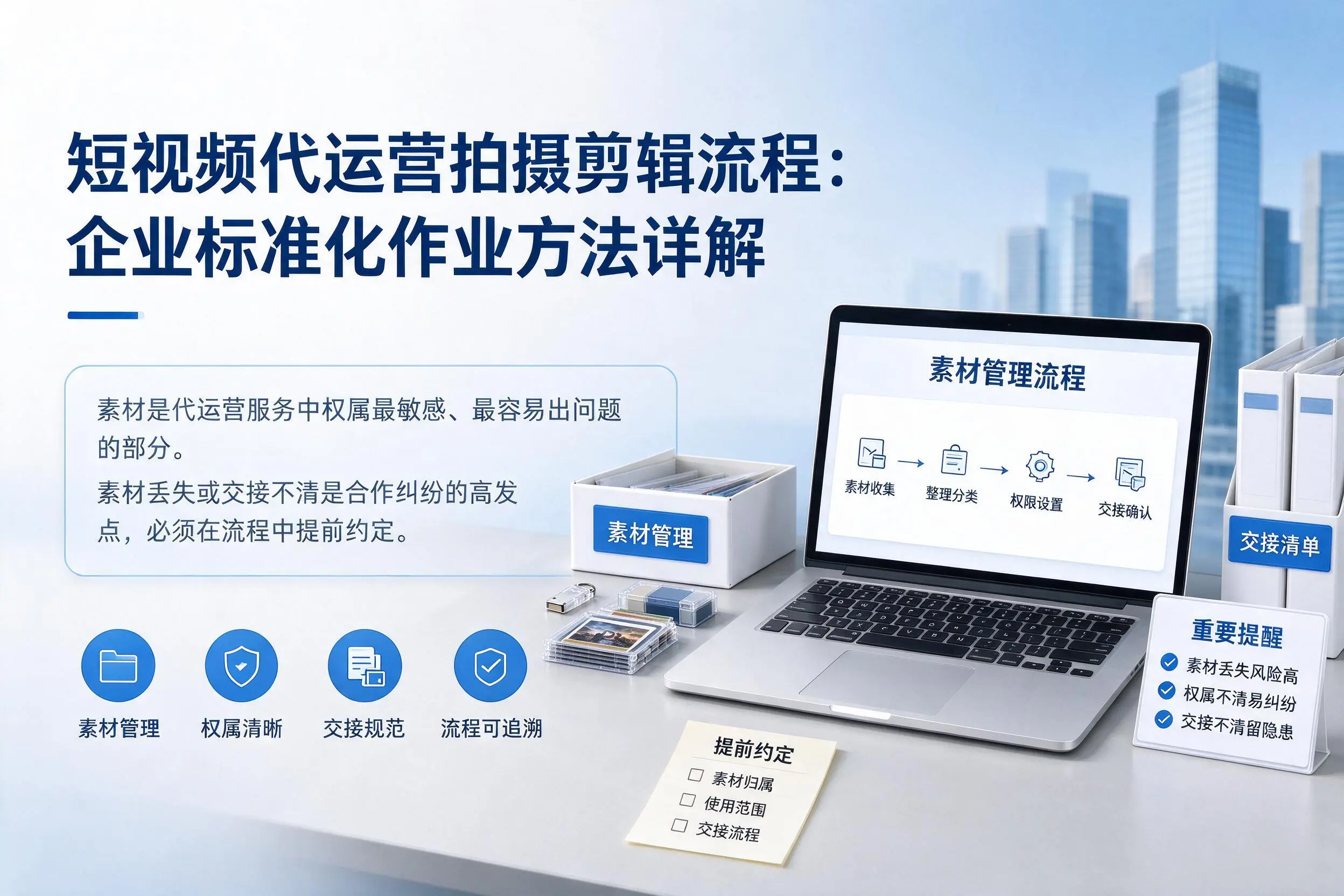 短视频代运营拍摄剪辑流程：通辽企业标准化作业方法详解