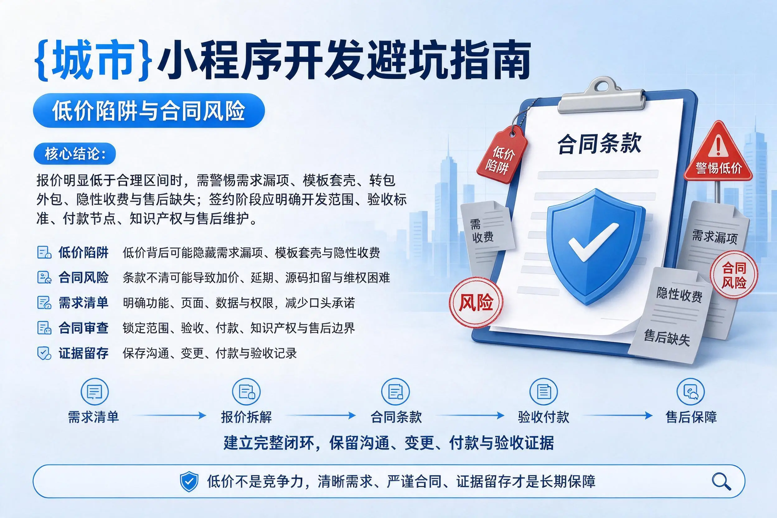 通辽小程序开发避坑指南：低价陷阱与合同风险