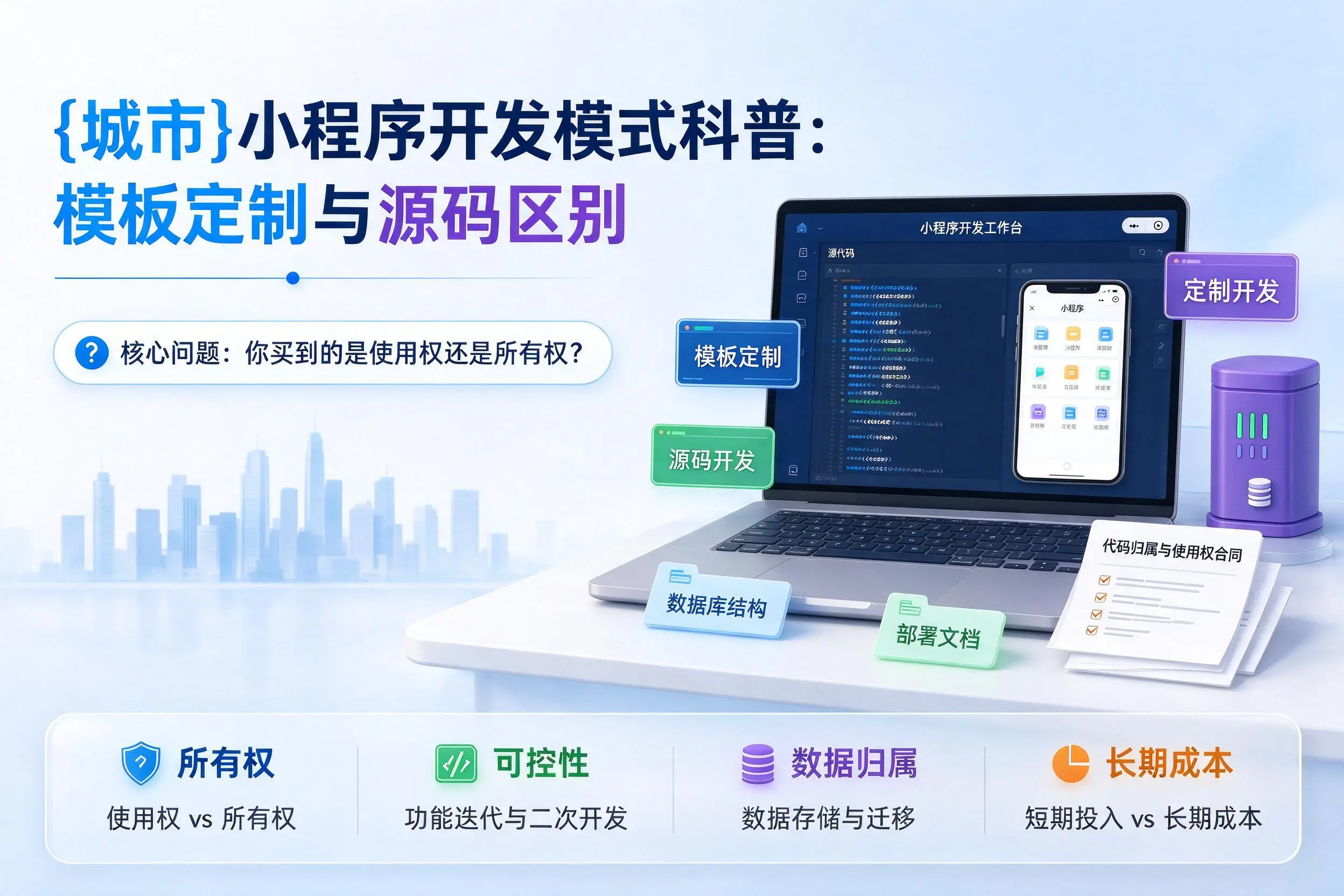通辽小程序开发模式科普：模板定制与源码区别