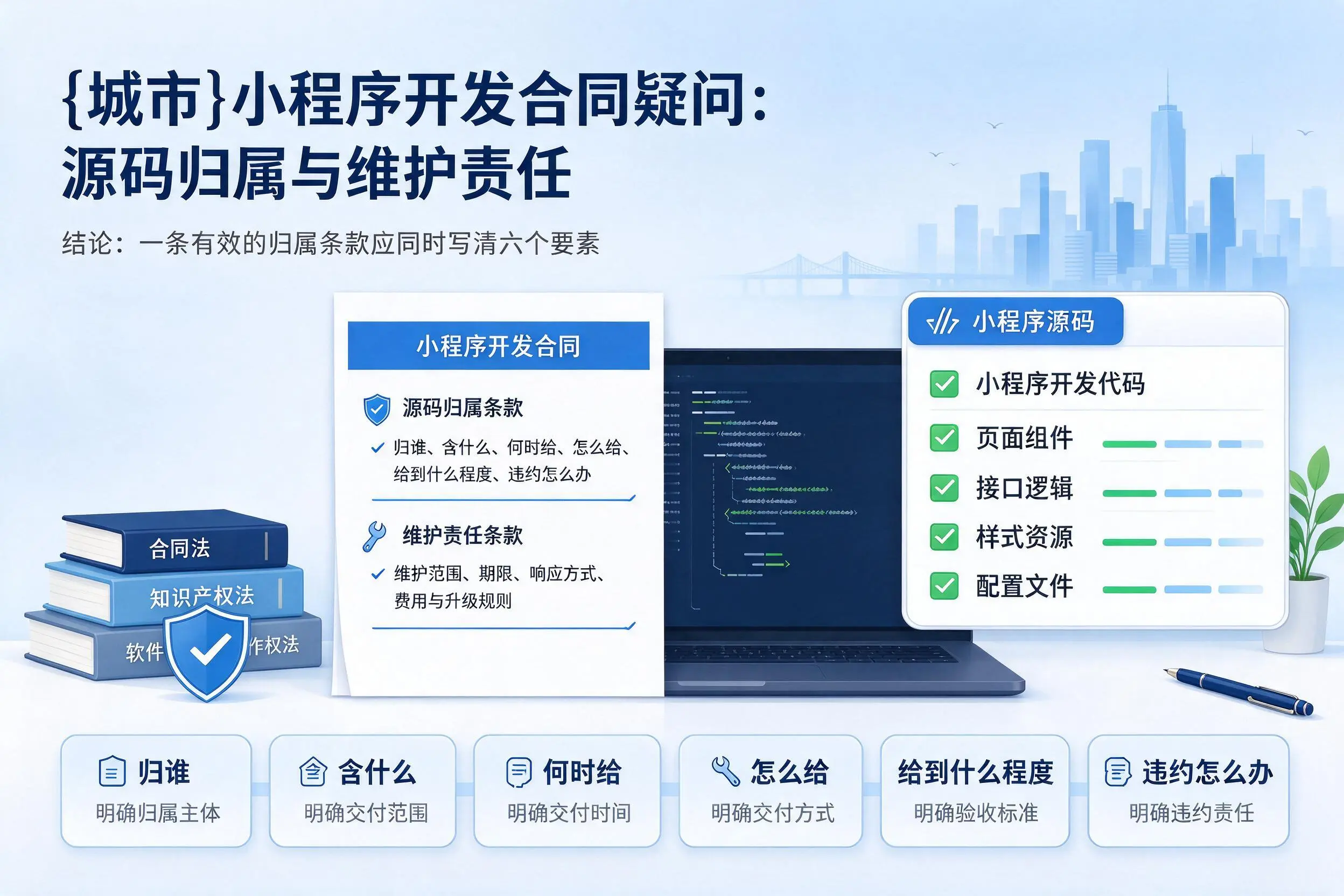通辽小程序开发合同疑问：源码归属与维护责任