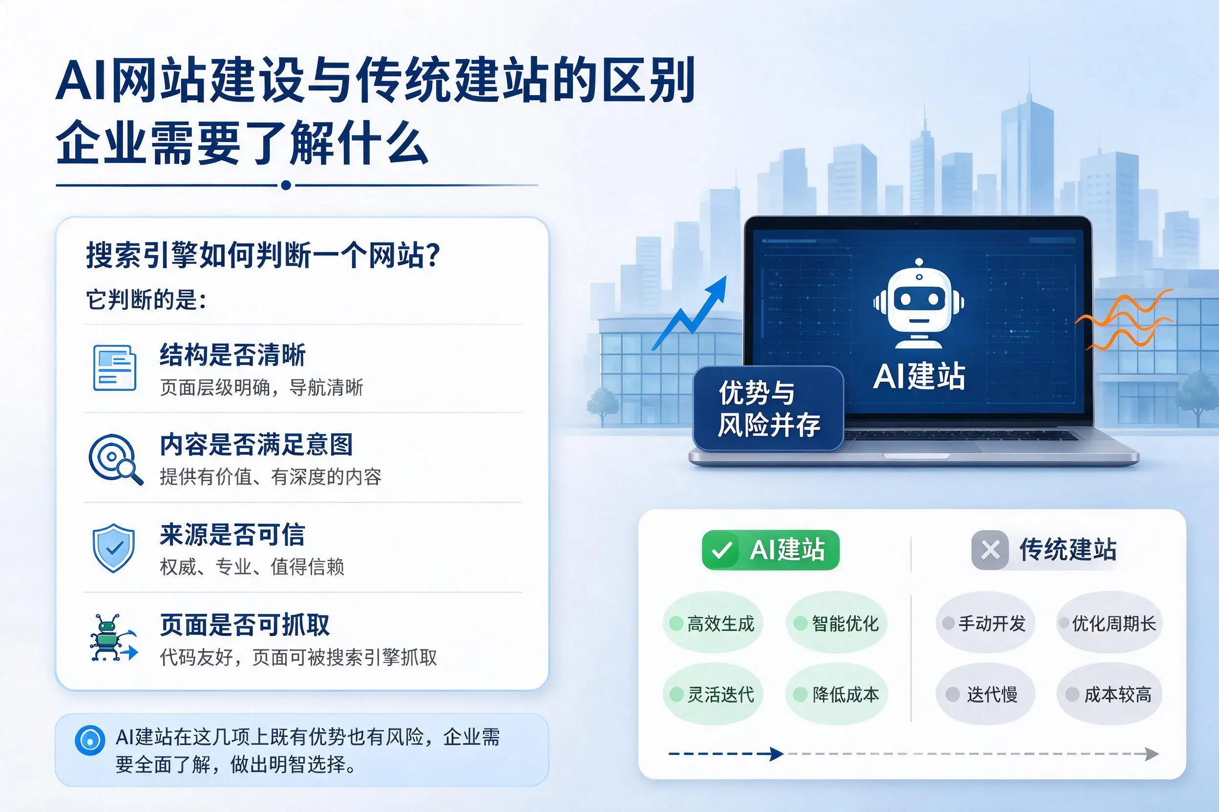 AI网站建设与传统建站的区别,通辽企业需要了解什么