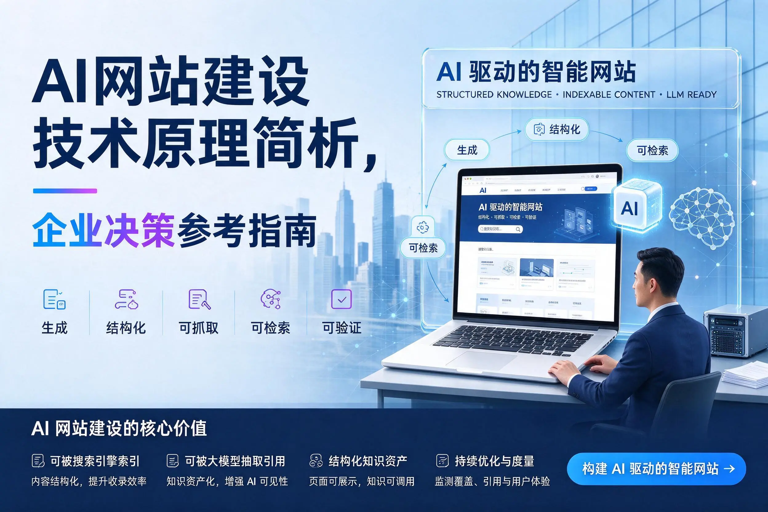 AI网站建设技术原理简析,通辽企业决策参考指南