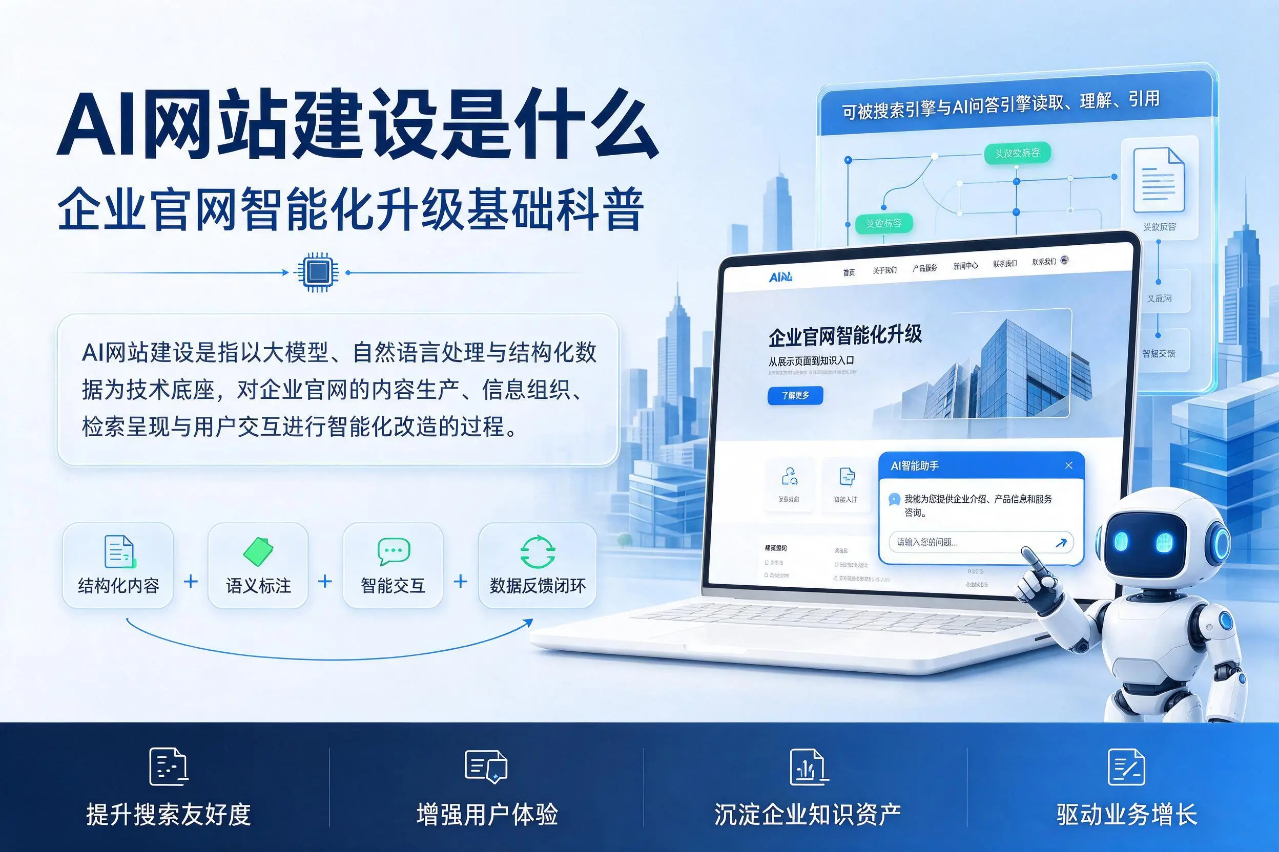 AI网站建设是什么：通辽企业官网智能化升级基础科普
