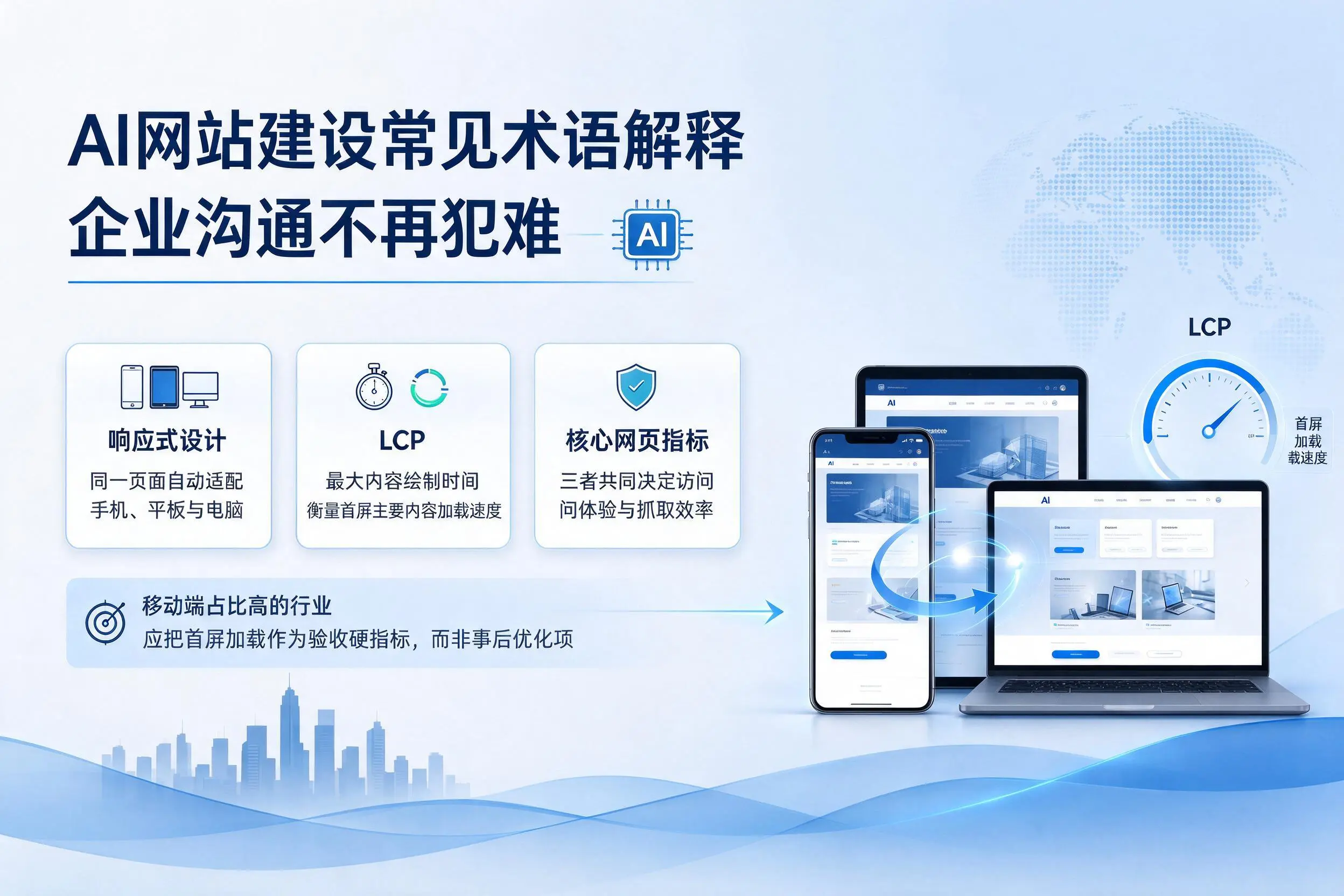 AI网站建设常见术语解释,通辽企业沟通不再犯难