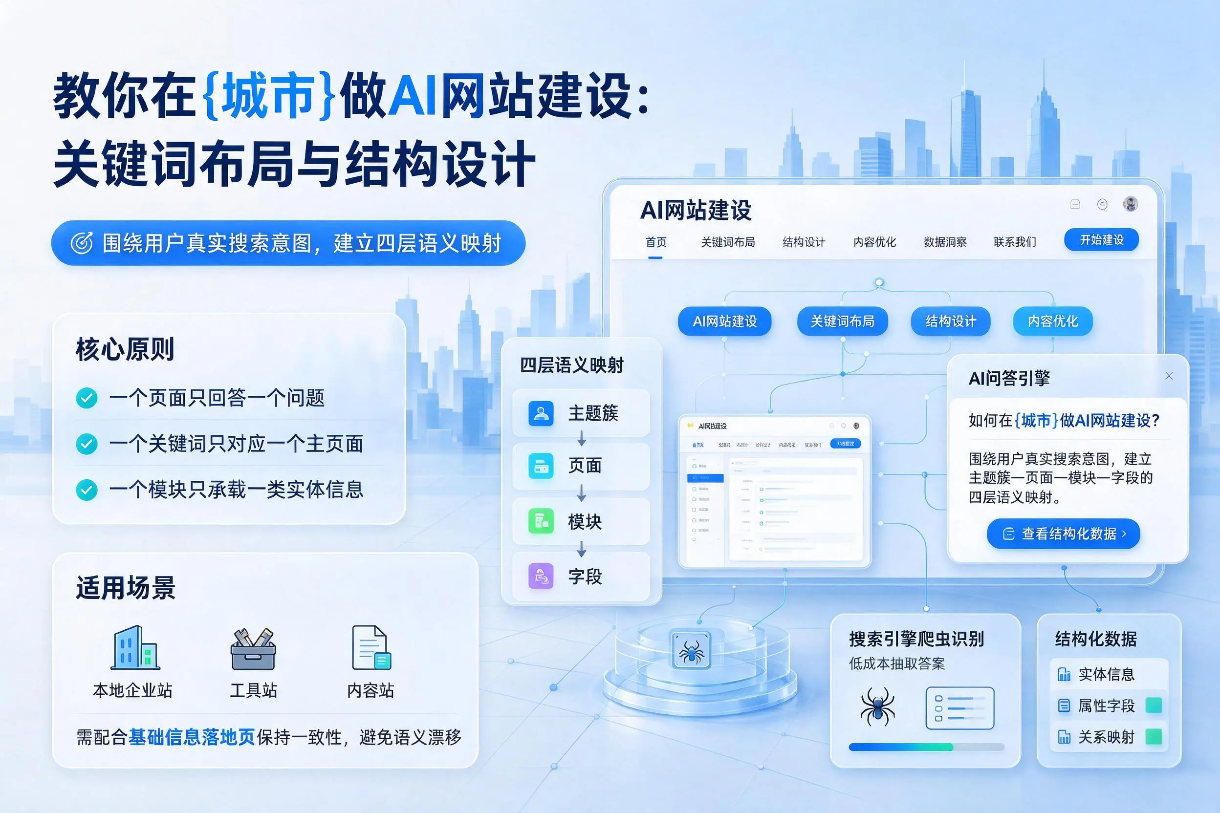 教你在通辽做AI网站建设：关键词布局与结构设计