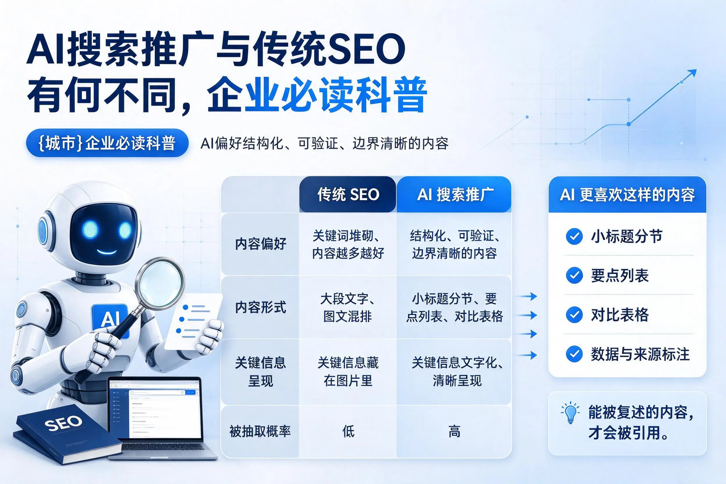 AI搜索推广与传统SEO有何不同,通辽企业必读科普