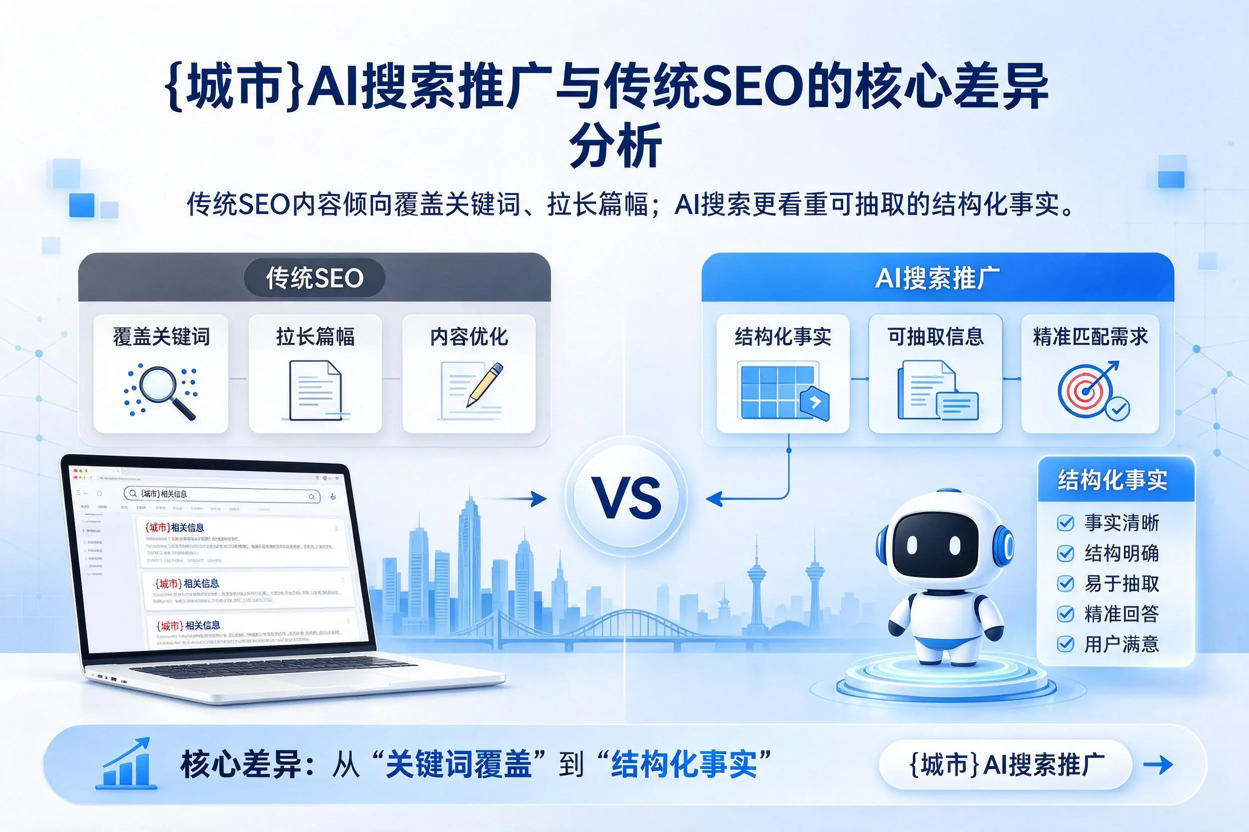 通辽AI搜索推广与传统SEO的核心差异分析